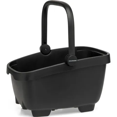 New Looxs Fahrradkorb Clipper Black RT Black - stabiler Gepäckträgerkorb mit Snapit-Adapter