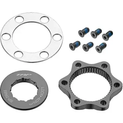 TRP Adapter Centerlock auf 6-Loch - TRPnCL86 für 15-20 mm AchsennFarbe: Schwarz VE: 1 St.