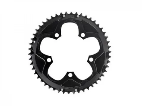 SRAM Kettenblatt Road 2x10 50T 110mm Lochkreis schwarz - Präzisions-Kettenblatt für Rennrad