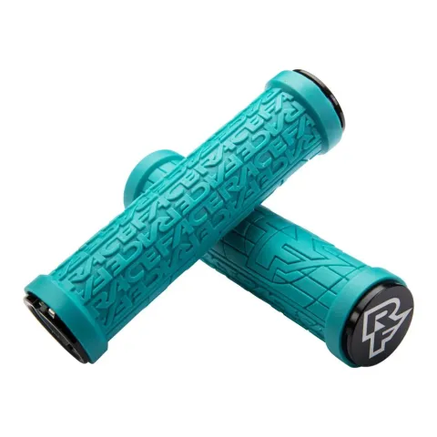 Race Face Grippler Lock-On Griff, 33mm, turquois türkis - sicherer Halt und Komfort