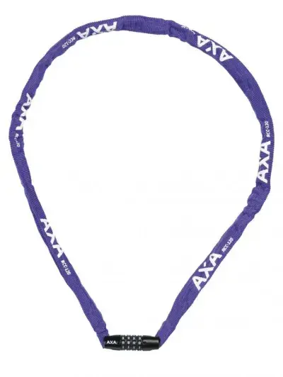 AXA Kettenschloss Rigid RCC 120 cm - Sicherheitsstufe 11 - Fahrradschloss mit Textilschlauch