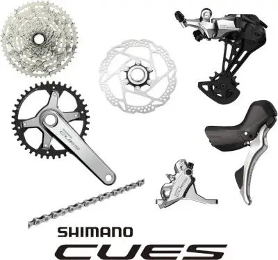 SHIMANO Gruppe CUES Silver Edition 10 Silver - komplette 10-fach Schalt- und Bremsgruppe