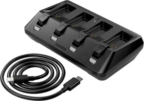 SRAM Ladegerät für 4 Batterien AXS - Schnellladegerät für mehrere Akkus gleichzeitig