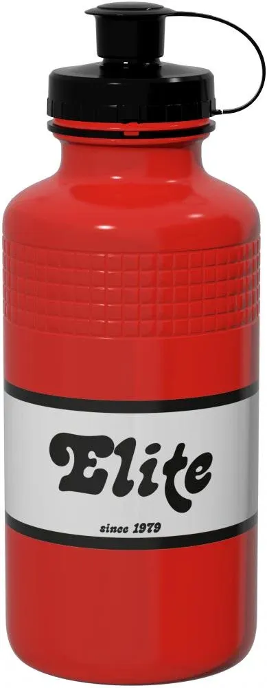ELITE Trinkflasche Vintage Red 500 ml - BPA-frei Retro Fahrrad Trinkflasche