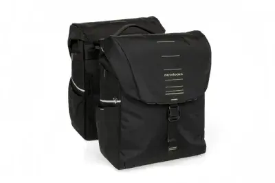New Looxs Doppelpacktasche Vigo Double MIK 2.0 2 x 17,5L Black - geräumige Fahrradtasche