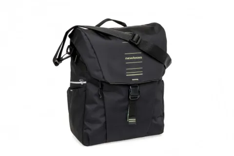 New Looxs Radtasche Vigo Single Black Green 18L Black - sportliche Einzeltasche für Alltag & Tour