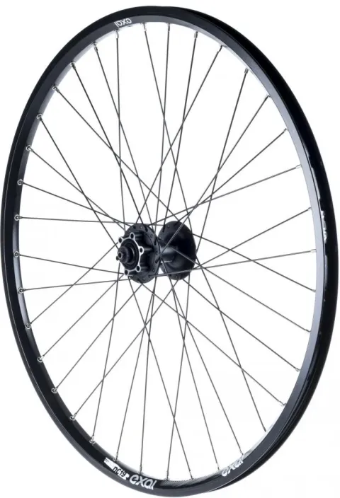 Exal VR DC19 26 Zoll Vorderrad Disc-Laufrad schwarz - stabiler Allrounder für Scheibenbremsen
