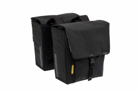 New Looxs Doppelpacktasche Tulum Black Black - geräumige, wassabweisende Fahrradtaschen