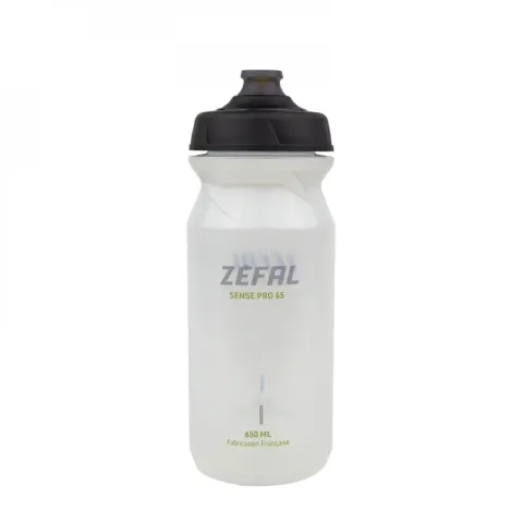 Zéfal Trinkflasche Sense Pro 650 ml Grau/Grün - auslaufsichere Sporttrinkflasche