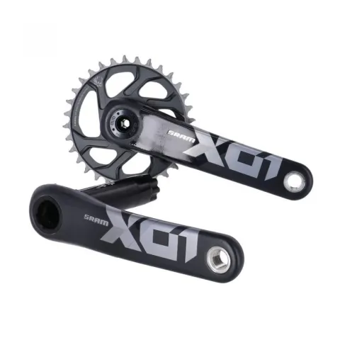 SRAM X01 SB+ DUB Kurbelgarnitur 175 mm schwarz - leichte Carbon-Kurbel für 1x12 MTB-Antriebe