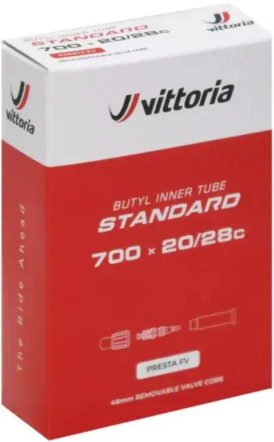 Vittoria Schlauch Standard 29x1.5/2.0 SV Presta 48mm - zuverlässiger Fahrradschlauch für Alltag &…