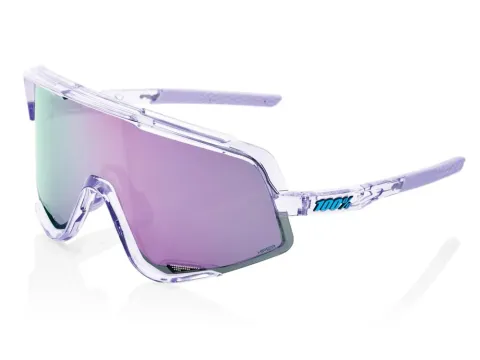 100% Glendale - HiPER Mirror Lens unis Polished Translucent Lavender - kontraststarke…