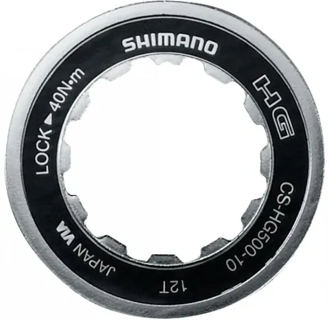 SHIMANO Verschlussring CS-HG50-10 Größe 10 - präziser Lockring für 10-fach Kassetten