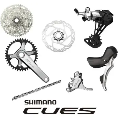 SHIMANO Gruppe CUES Silver Edition 10 Silver - komplette Dropbar-Schalt- und Bremsgruppe
