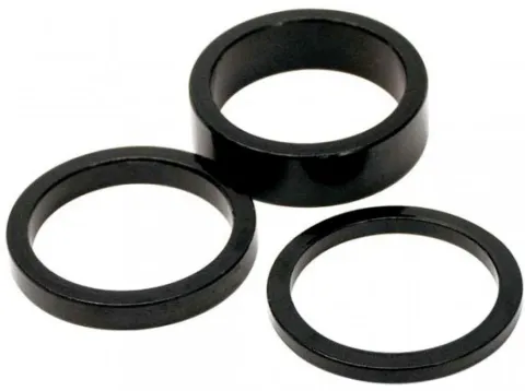 Longus Spacer 3 mm - Aluminium-Distanzring für 1 1/8" Gabelschaft, präziser Längenausgleich