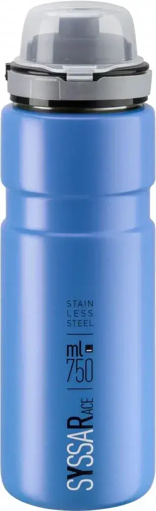 ELITE Trinkflasche Syssa Race Hellblau matt 750 ml - robuste Edelstahl-Trinkflasche