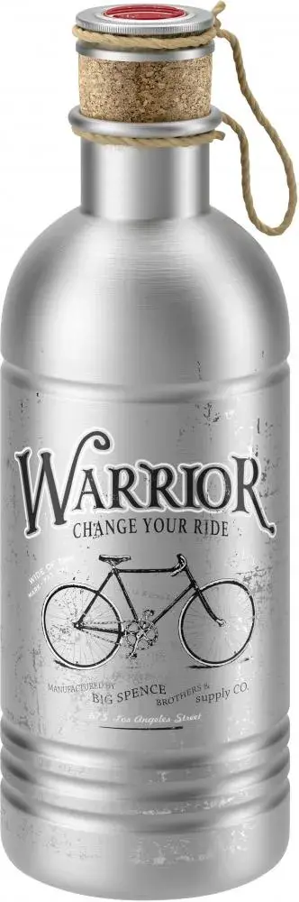 ELITE Trinkflasche Vintage Warriors 600 ml 600 - nostalgisches Design aus Aluminium mit…