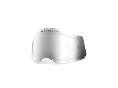 100% Gen 2 Replacement lens unis silver - Dual-Pane Spiegel-Ersatzscheibe für MX-Brillen