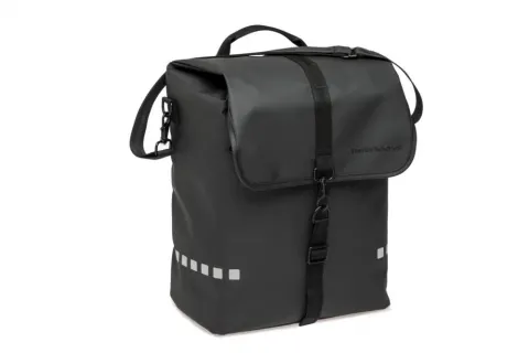 New Looxs Radtasche Odense Single Black Black - geräumige Fahrradtasche für Alltag & E-Bike