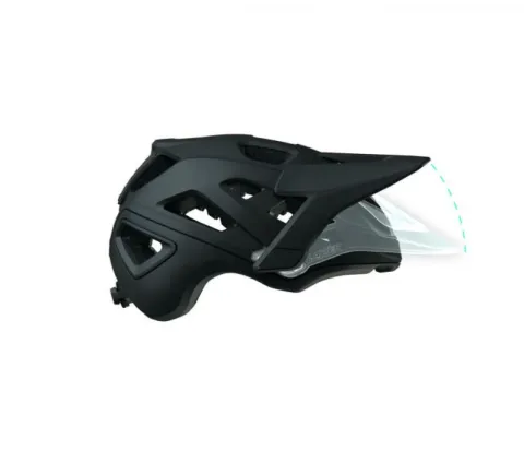 LAZER Visier Jackal KinetiCore Matte Black L Matt - passgenauer Ersatz für klare Sicht