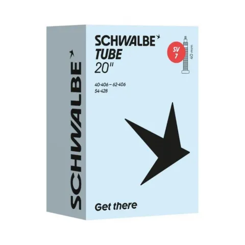 Schwalbe Schlauch Nr. 7 20 Zoll - SV 40 mm, 40/62-406
