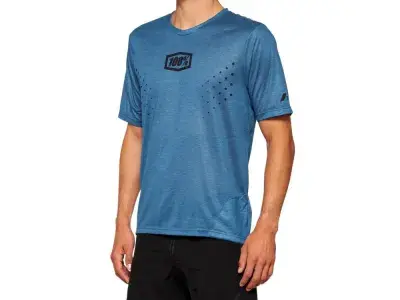 100% Airmatic Mesh Short Sleeve Jersey XL Slate Blue - atmungsaktives MTB-Trikot für lange…
