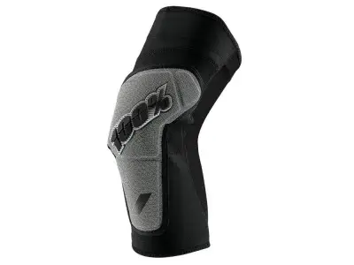 100% Ridecamp knee pads XL black/grey - ultraleichte MTB Knieschoner mit hoher Atmungsaktivität