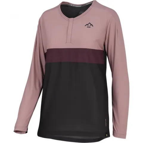 IXS Sports Division iXS Flow XTG Women's Long Sleeve Henley 38 Anthracite / Raisin - wetterfestes…