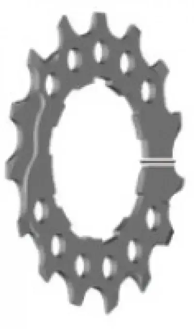 SHIMANO Ritzel für CS-M8000, CS-M7000 15 Zähne integrierter Distanzring - 8000,, 15 Zähne
