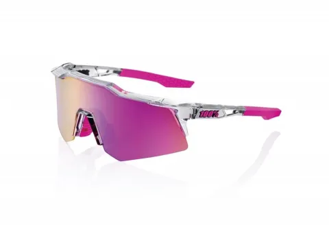 100% Speedcraft XS - Mirror Lens unis Tokyo Nights / Transl. Grey - Performance Sportbrille