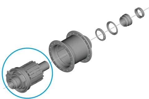 SHIMANO DYNAMOEINHEIT DH-UR708-3D 3W SILBER 36 Loch - effiziente Lichtversorgung