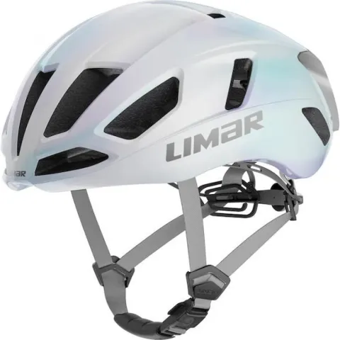Limar Air Atlas W&B Opal White Silver L Weiß/Silber - aerodynamischer Rennradhelm der aktuellen…