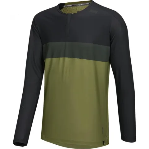 IXS Sports Division iXS Flow XTG Long Sleeve Henley XL Olive/Black - atmungsaktives…