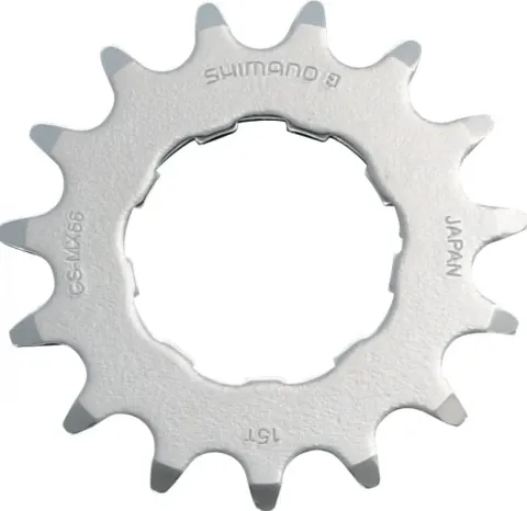 SHIMANO Ritzel DXR 15Z - 15 Zähne, Single-Speed BMX/MTB Ritzel