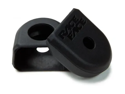 Race Face Crank Boot Kurbelschutz Kit, 2 Stk., Medium, schwarz - Schutz für MTB-Kurbeln