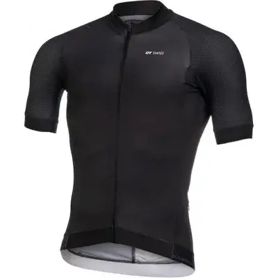 DT Swiss Trikot New Road schwarz XL Schwarz - atmungsaktives Radtrikot für lange Touren