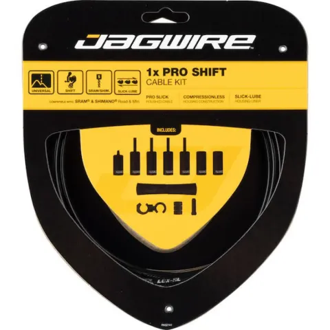 Jagwire Schaltzugset Road & Mountain Pro 1x Schwarz - präzise Schaltperformance