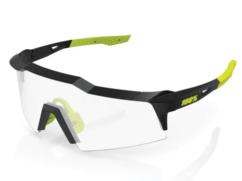 100% Speedcraft SL - Photochromic Lens unis gloss black - selbsttönende Performance-Brille