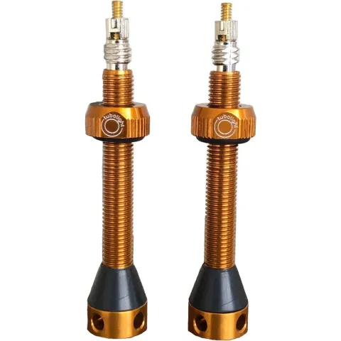 Tubolight Tubeless-Ventile Aluminium kupfer 50 mm Kupfer - zuverlässiger Luftdurchfluss für…