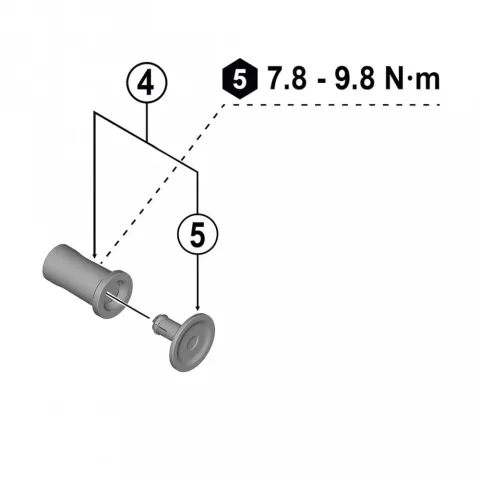 SHIMANO Plattenachse+Abdeckung für RD-M9250 Ersatzteil - passend für Shimano RD-M9250 Schaltwerk
