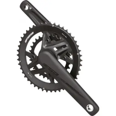 FSA Kurbelgarnitur Omega MegaExo 2x 172,5 mm Schwarz - präzise Performance für 2x12-fach