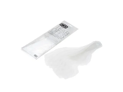 100% Standard Tear-Offs (20 pcs) unis no color - klare Sicht für Motocross-Brillen