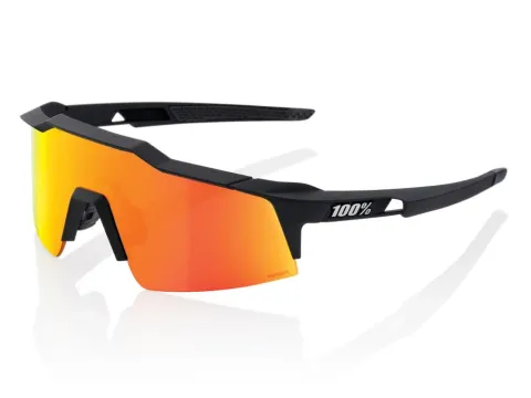100% Speedcraft XS - HiPER Mirror unis Soft Tact Black - Performance-Sportbrille für schmale…
