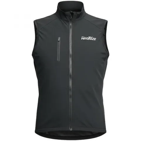 VeloToze Weste Core Shield XS Schwarz - winddichter Core-Schutz in moderner Ausführung