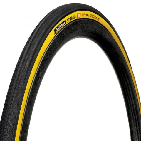 Challenge Road-Reifen Strada Pro Handmade Clincher 30-622 Schwarz/Braun - schneller Komfort mit…