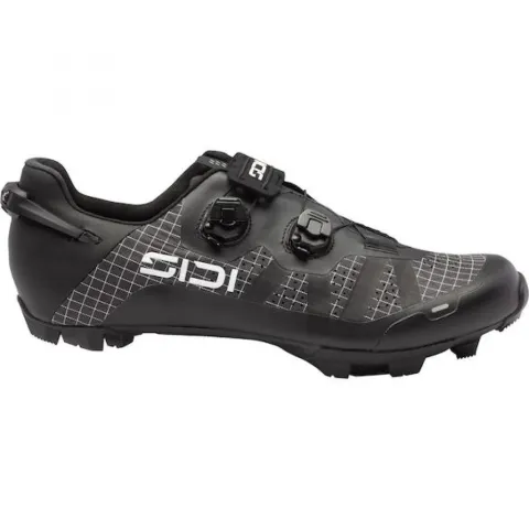 Sidi MTB AERON black 45,5 Schwarz - leichter MTB-Schuh mit Vollcarbonsohle