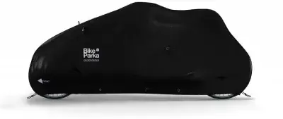 BikeParka Fahrradabdeckung CARGO Black Black - zuverlässiger Wetterschutz für Cargo-Bikes