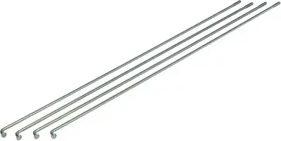 Exal SPEICHE 2MM,GLATT,SILB,266MM,100ST - 2 mm x 266 mm silberne Speichen für robuste Laufräder
