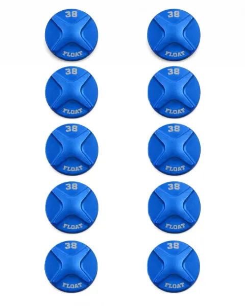 FOX Spring Hardware Kit 38 FLOAT Air Topcap 2021 Aluminium Blau eloxiert 10 Stück Service…