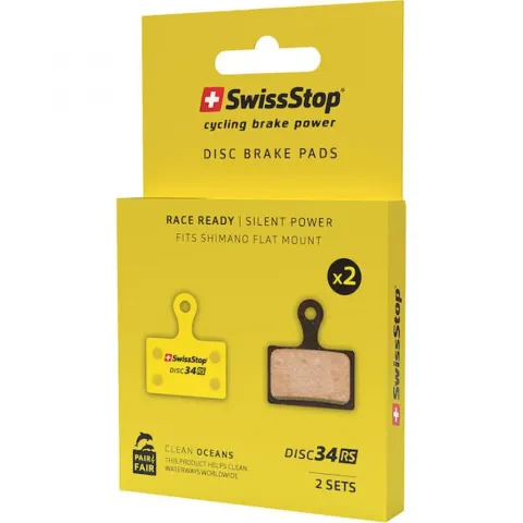 Bremsbeläge SwissStop Disc 34 E Bremsbeläge 34 - leistungsstarke Scheibenbremsbeläge für Shimano